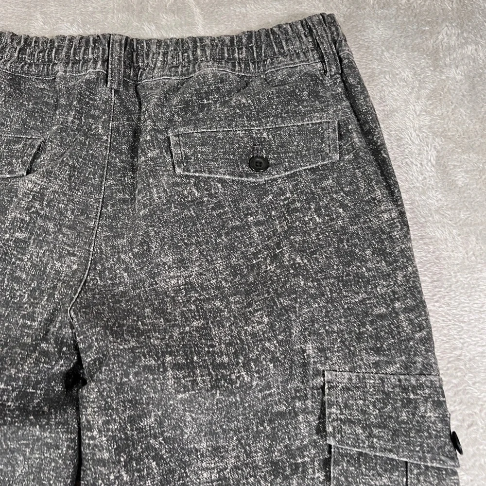 Epoca Uomo Pants Cargo Joggers Mens‎ Medium Black Drawstring Casual